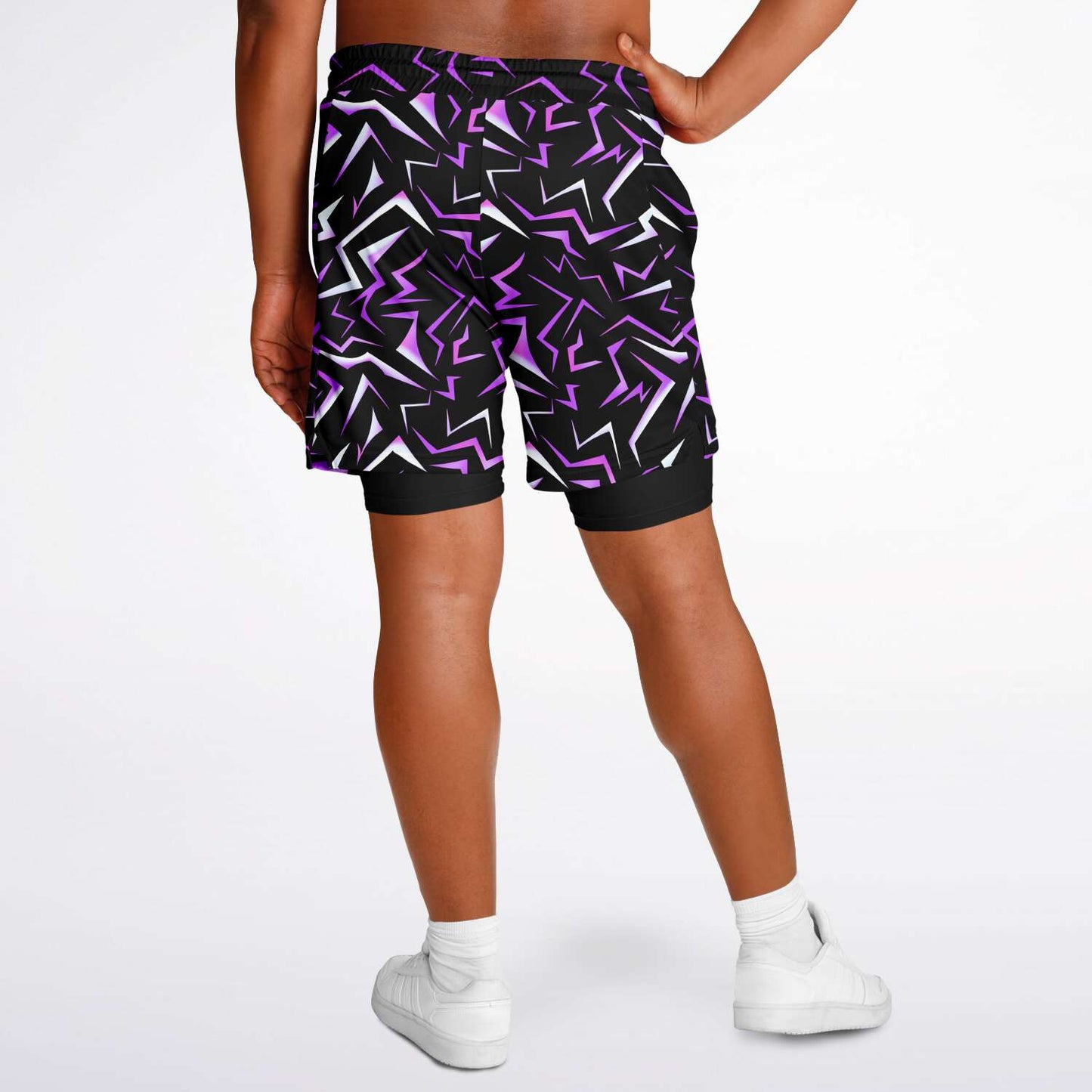 Patterns Collection Men's Double Layer Pocket Shorts