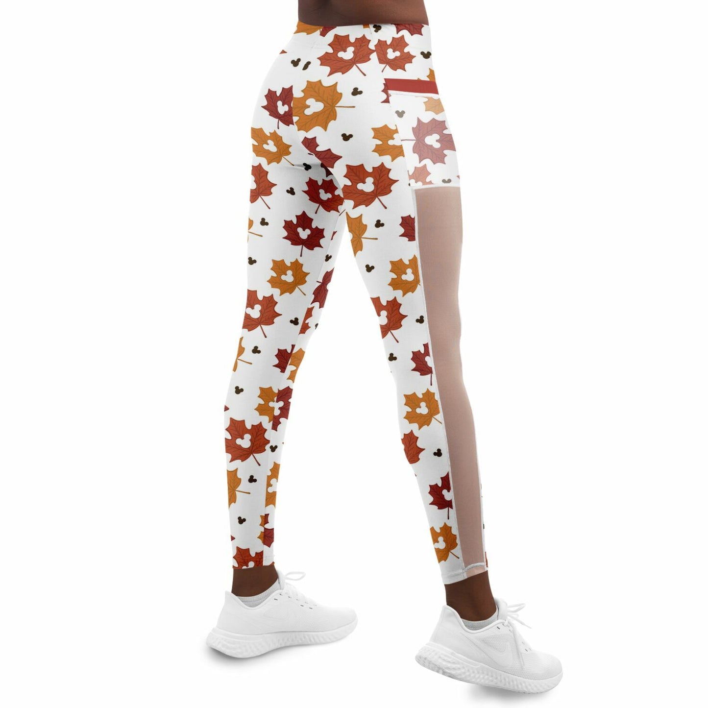Leaf Collection Light Mesh Pocket Leggings