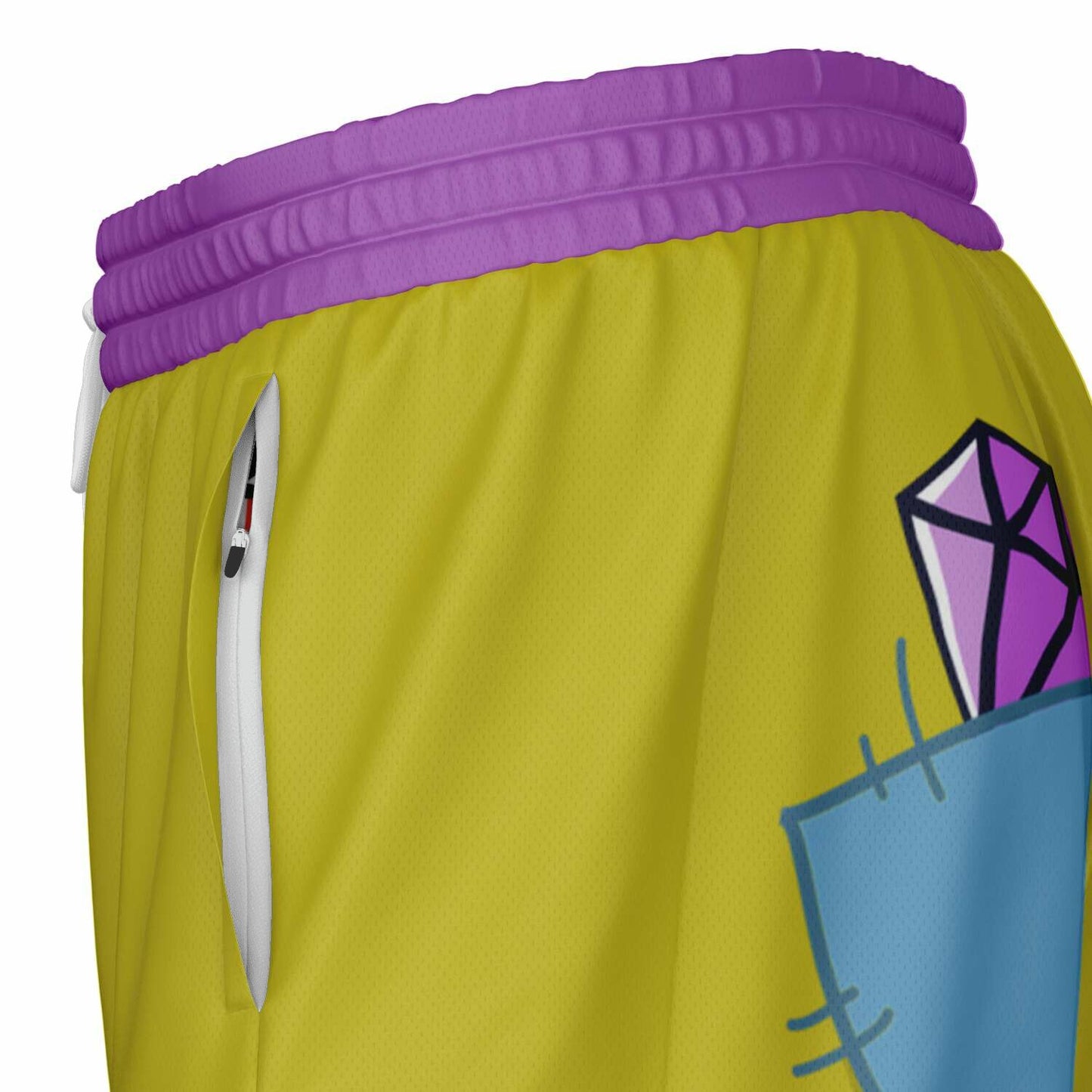 Dopey Men's Double Layer Pocket Shorts