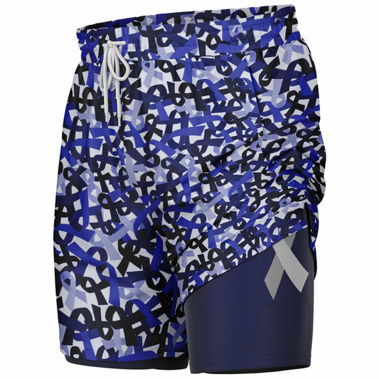 Blue Ribbon Men's Double Layer Athletic Shorts