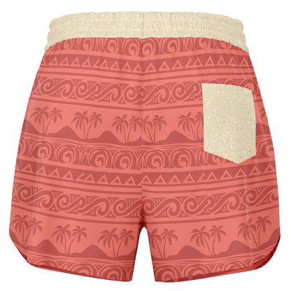 Hawaiian Princess Athletic Shorts