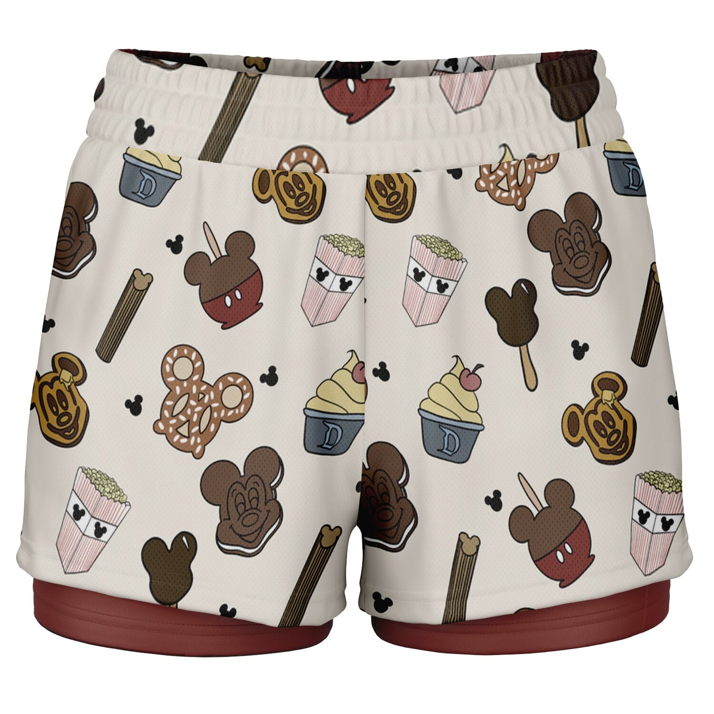 Snacks Double Layer Pocket Shorts