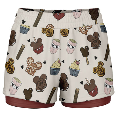 Snacks Double Layer Pocket Shorts