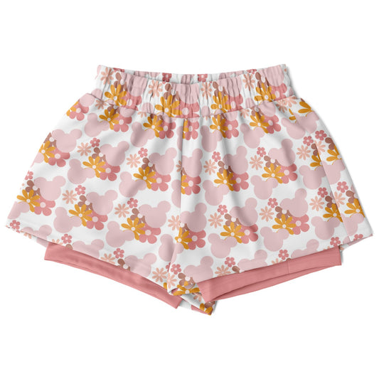 Park Flowers Double Layer Pocket Shorts
