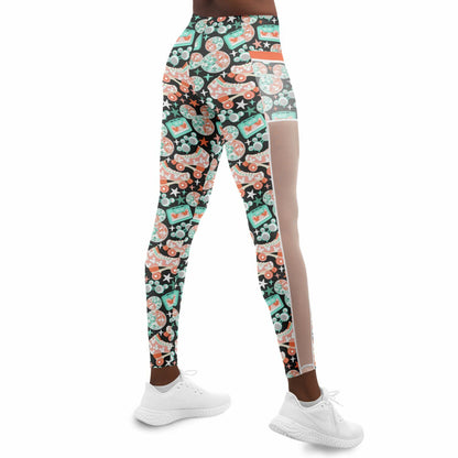 Disco Collection Dark Mesh Pocket Leggings