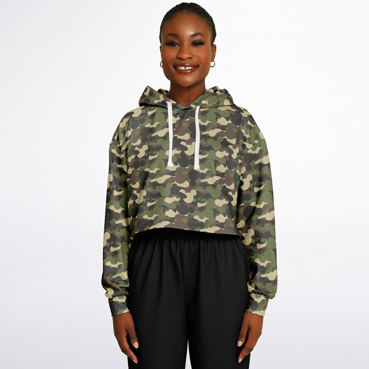 Camo Collection Cropped Hoodie
