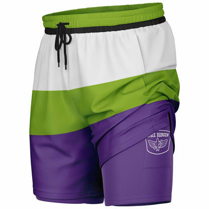 Space Ranger Men's Double Layer Pocket Shorts