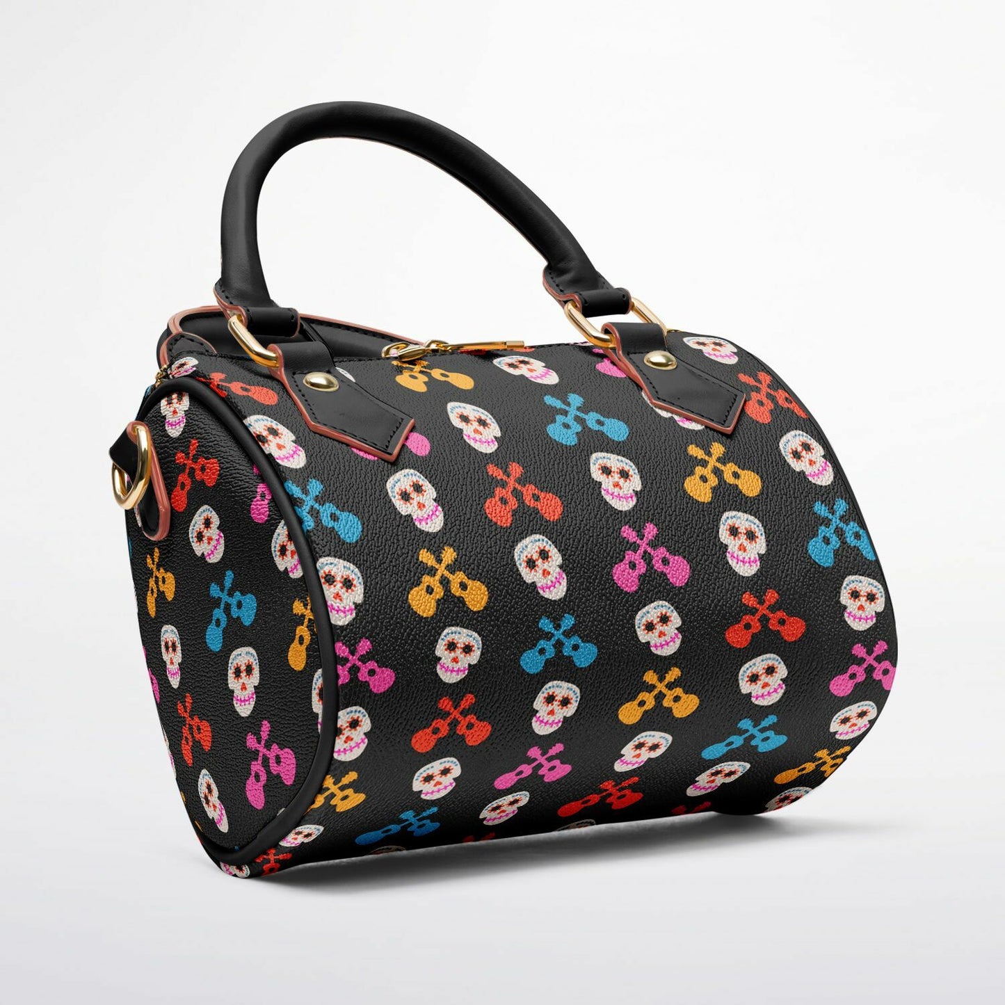 Skulls & Guitars Crossbody Handbag