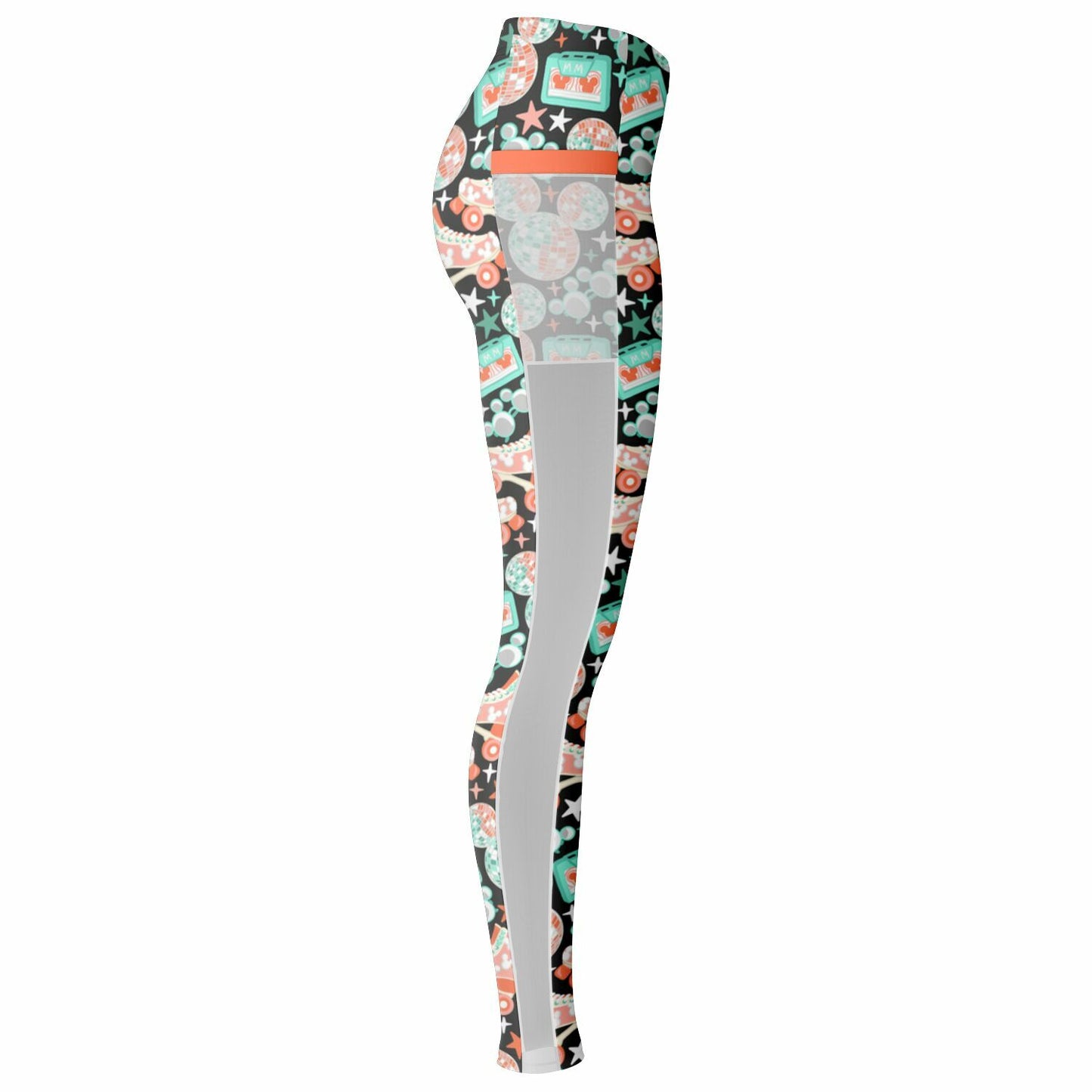 Disco Collection Dark Mesh Pocket Leggings
