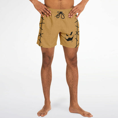 Nightmare Collection Brown BoogieMan Swim Trunks Men