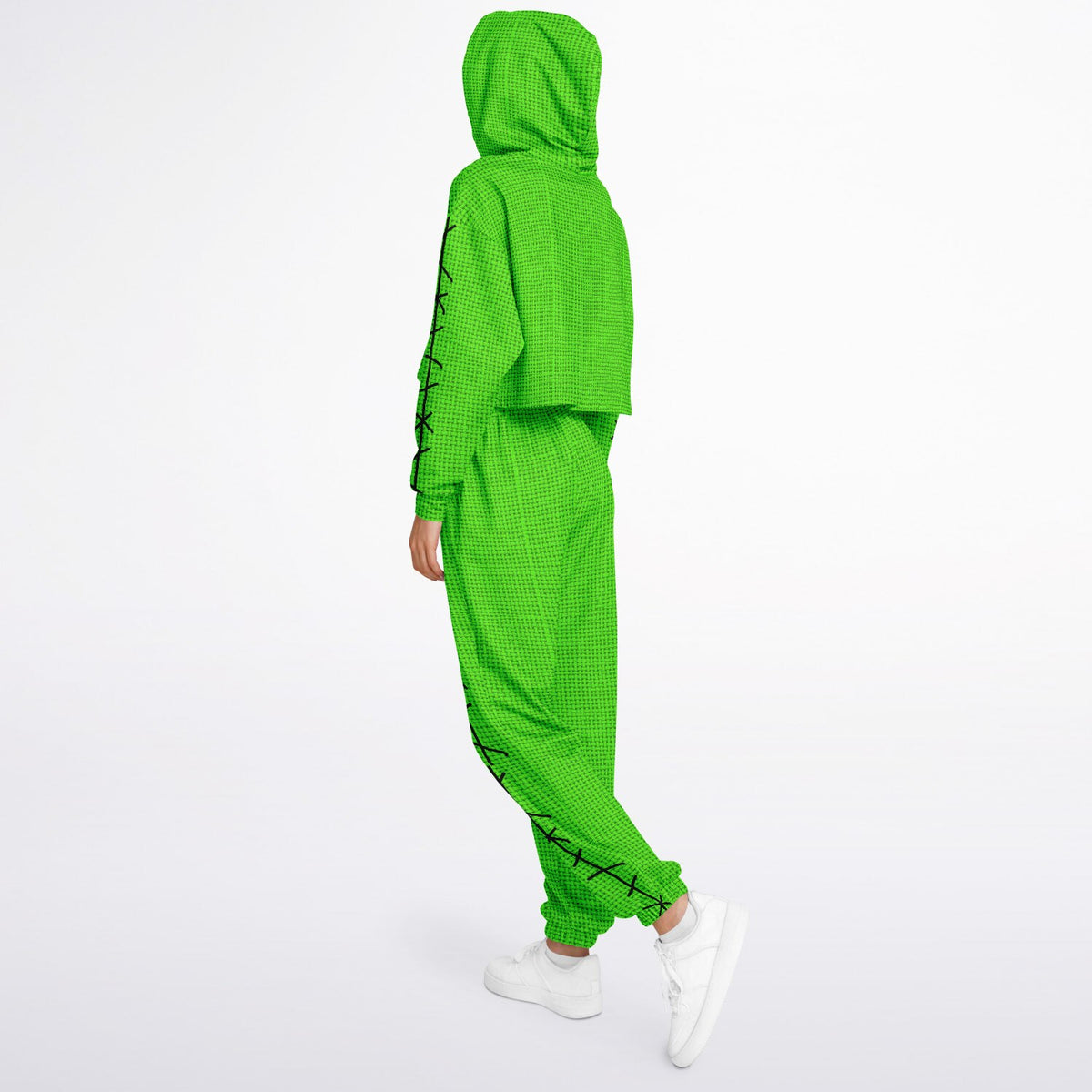 Green Boogyman Cropped Hoodie & Sweatpants