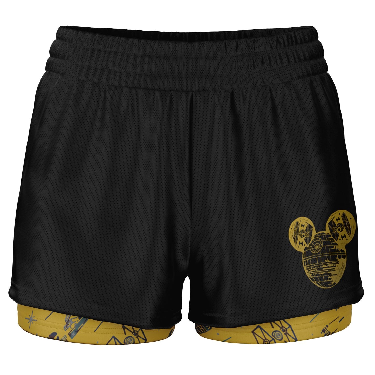 Space Star Double Layer Pocket Shorts