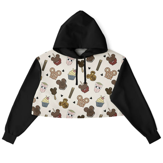 Snacks Cropped Hoodie