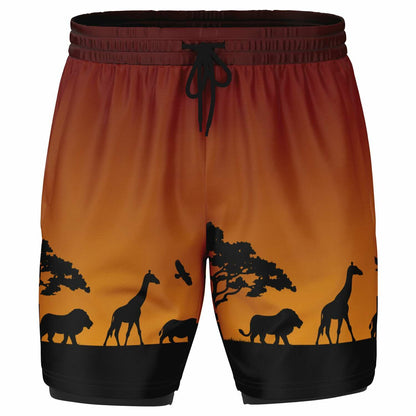 Safari Men's Double Layer Pocket Shorts