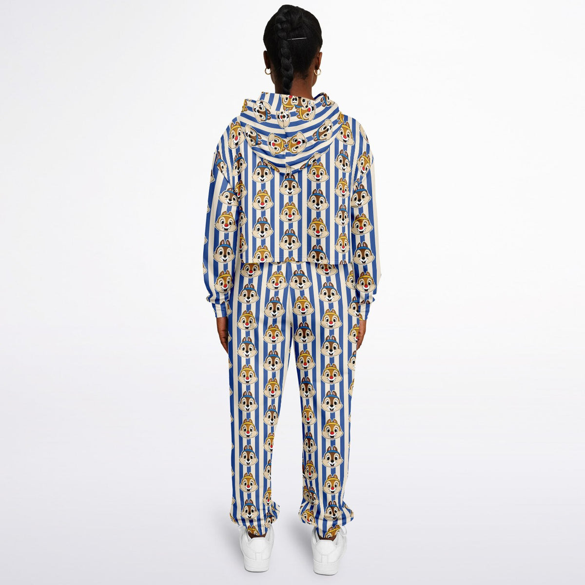 Running Chipmunks Crop Hoodie & Sweatpants