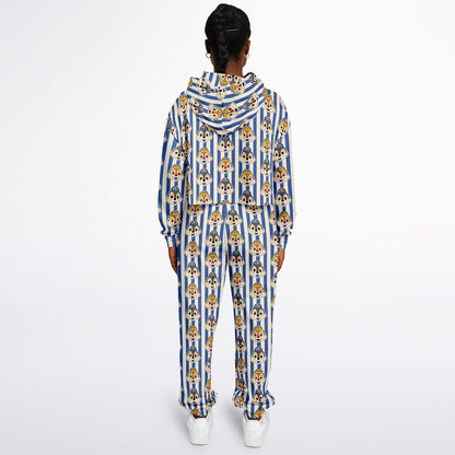 Running Chipmunks Crop Hoodie & Sweatpants