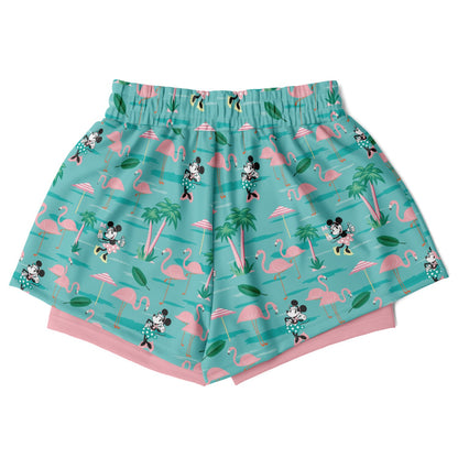 Flamingo Collection Women's Double Layer Pocket Shorts