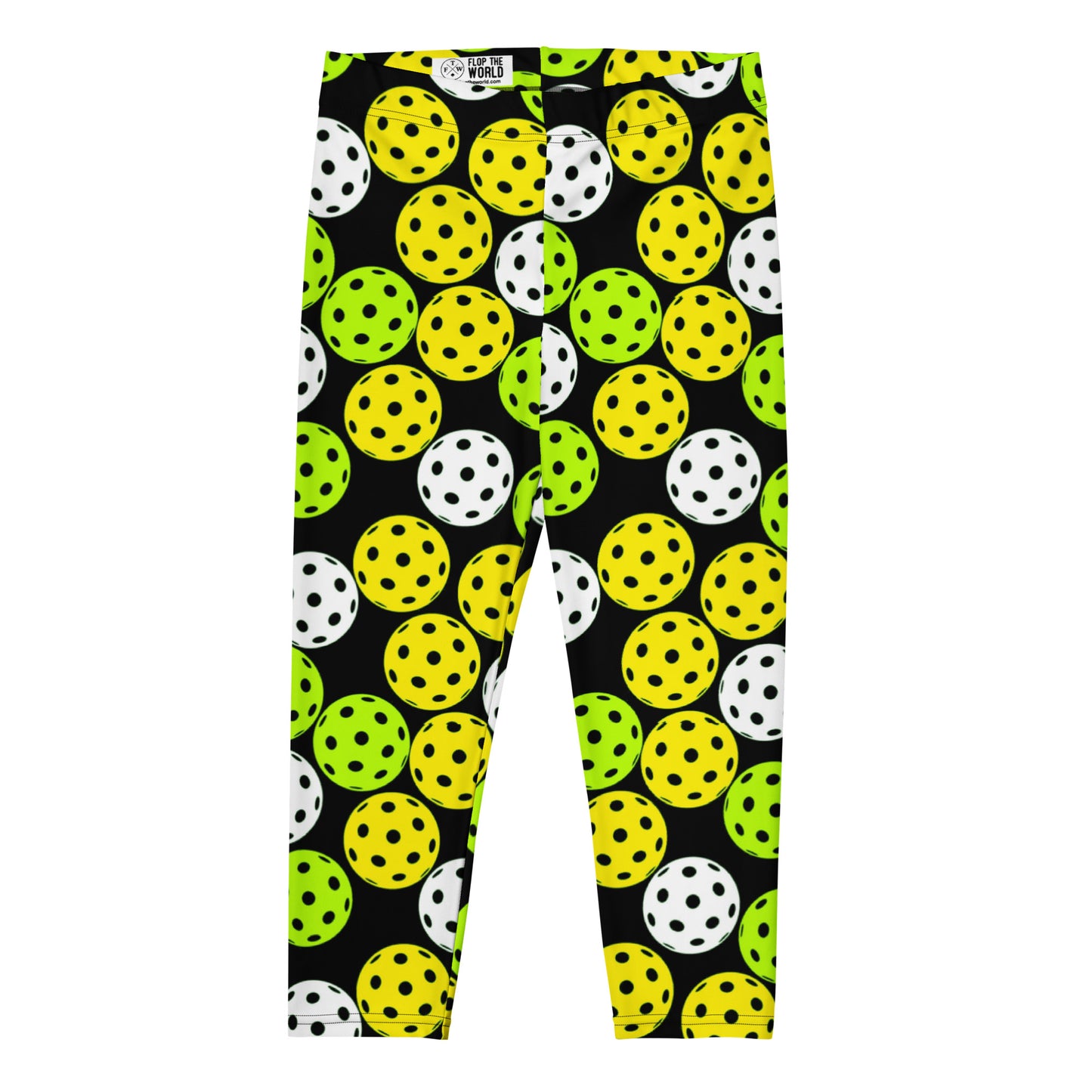 Pickleball Player Capri Leggings - Black