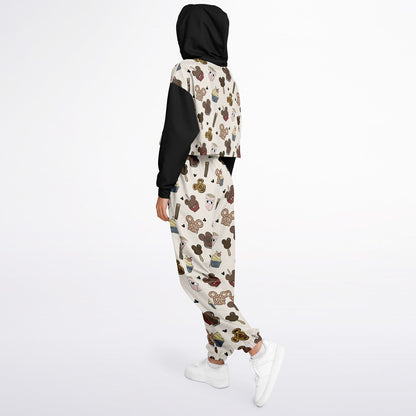 Snacks Cropped Hoodie & Sweatpants