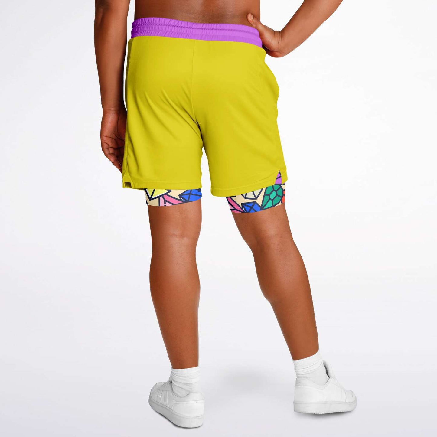 Dopey Men's Double Layer Pocket Shorts