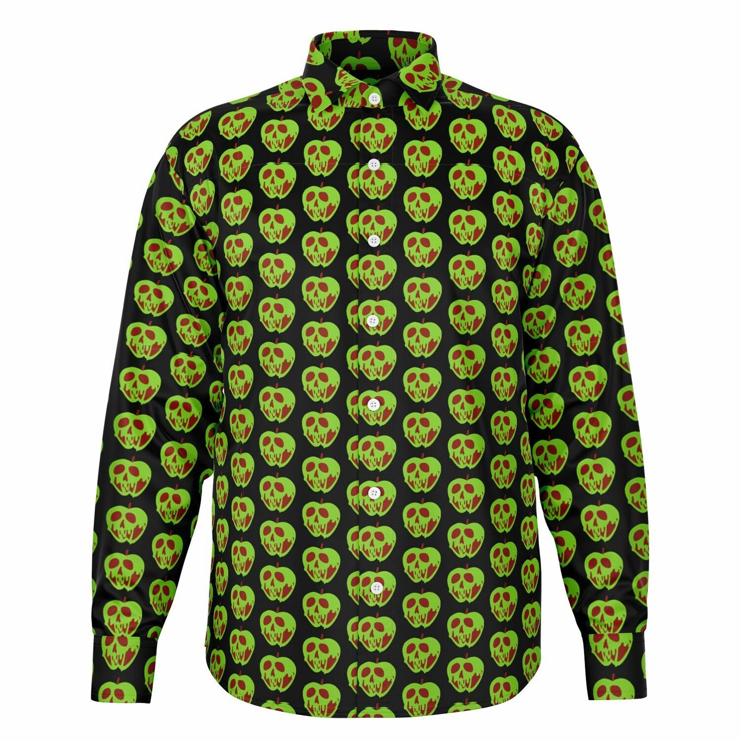 Evil Apple Long Sleeve Button Down Shirt