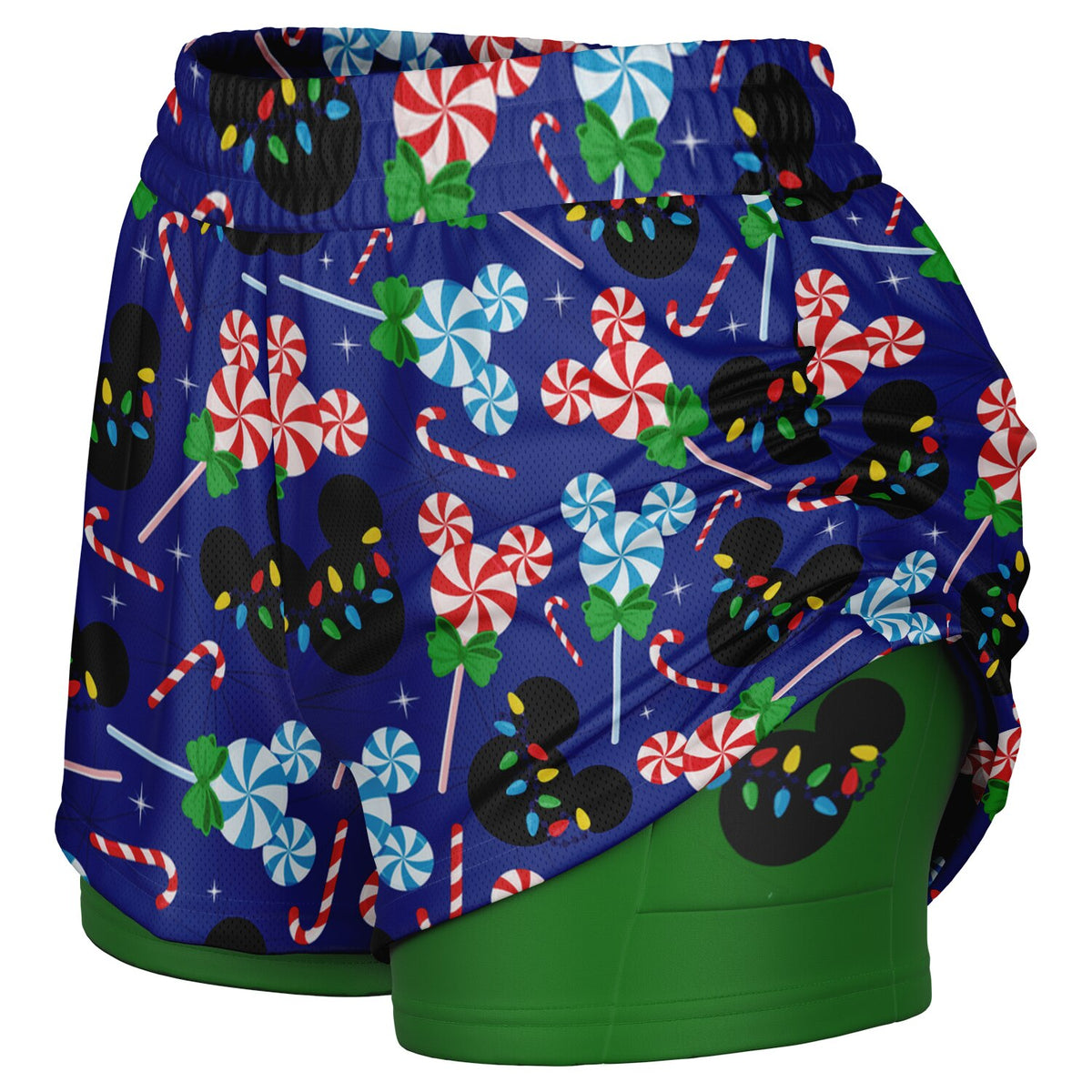 Peppermint Double Layer Pocket Shorts