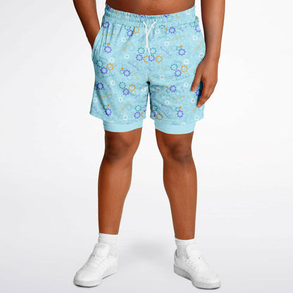 Blue Carousel Collection Men's Double Layer Pocket Shorts