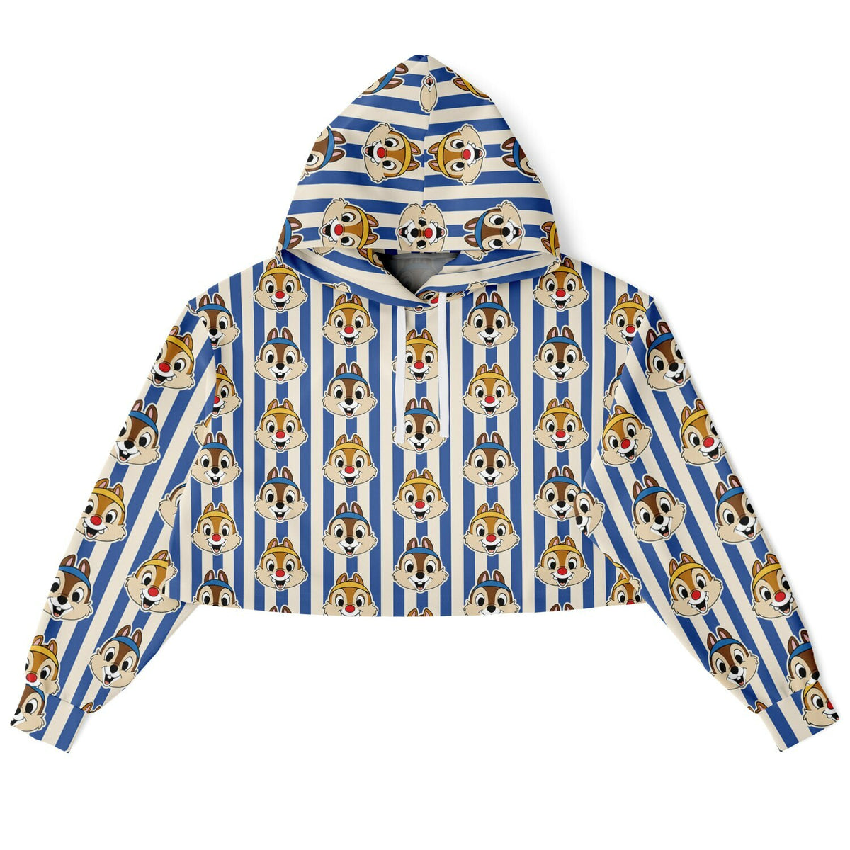 Running Chipmunks Crop Hoodie
