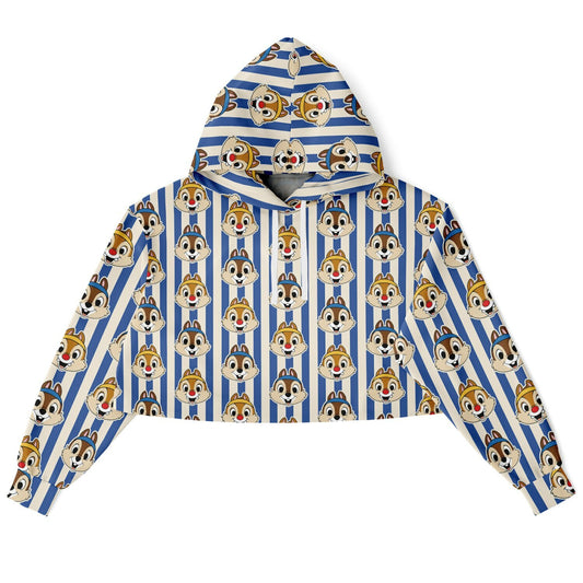 Running Chipmunks Crop Hoodie