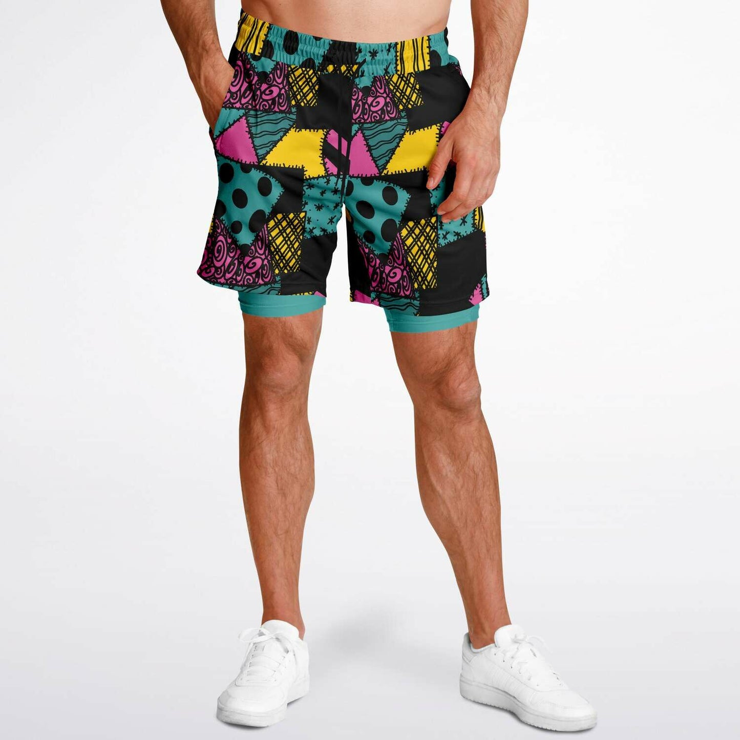 Nightmare Collection Sally Men's Double Layer Pocket Shorts