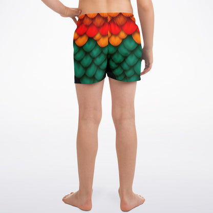 Crazy Bird Kid's Swim Trunks
