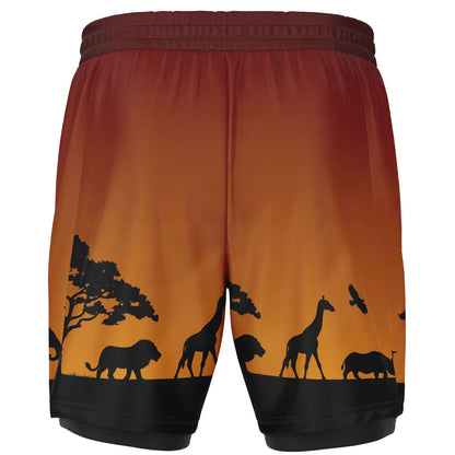 Safari Men's Double Layer Pocket Shorts