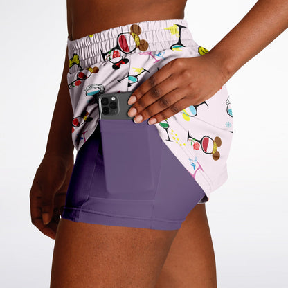 Wine & Dine Double Layer Pocket Shorts