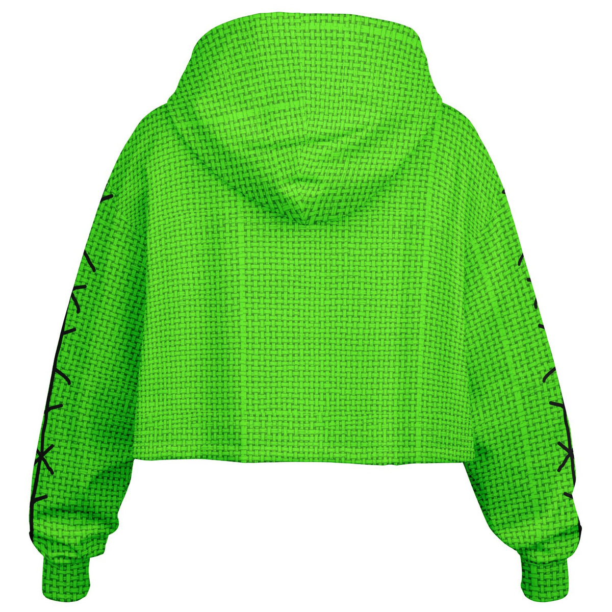 Green Boogyman Cropped Hoodie