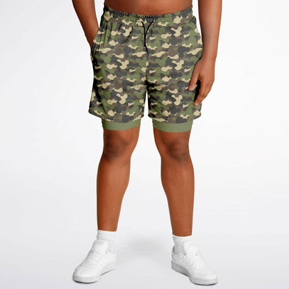 Camo Collection Men's Double Layer Shorts