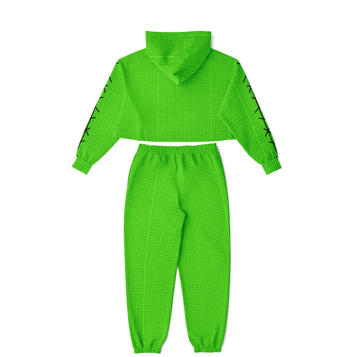 Green Boogyman Cropped Hoodie & Sweatpants