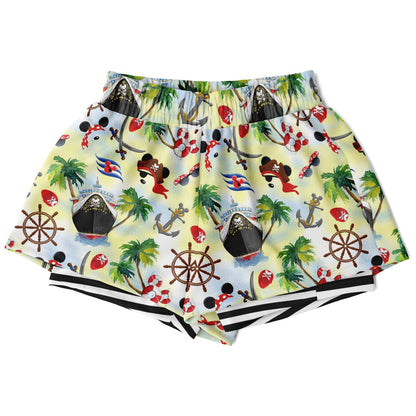 Pirates Double Layer Pocket Shorts