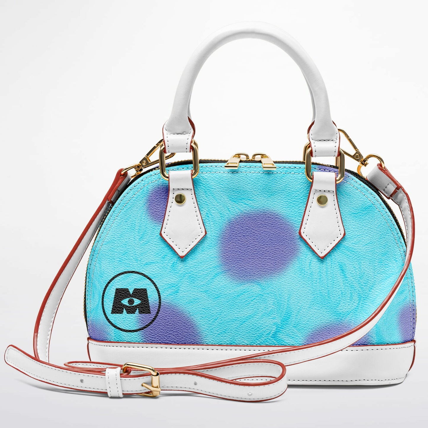 Fuzzy Monster Dome Satchel Handbag