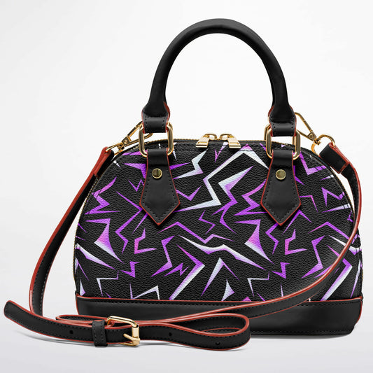 Patterns Dome Satchel Handbag
