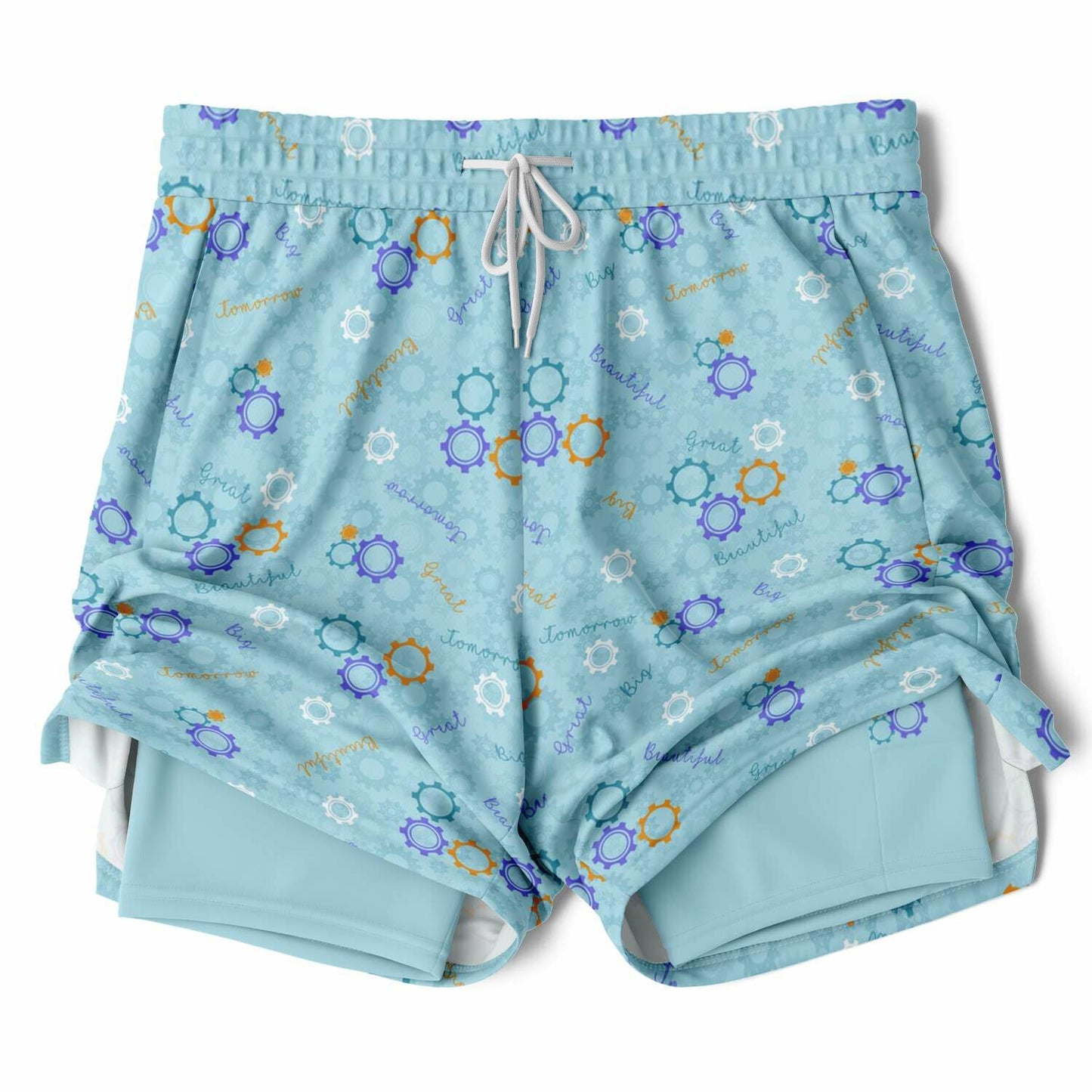 Blue Carousel Collection Men's Double Layer Pocket Shorts