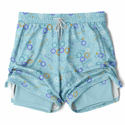 Blue Carousel Collection Men's Double Layer Pocket Shorts