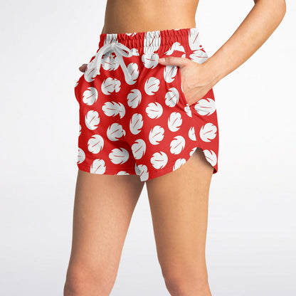 Hawaiian Girl Athletic Shorts