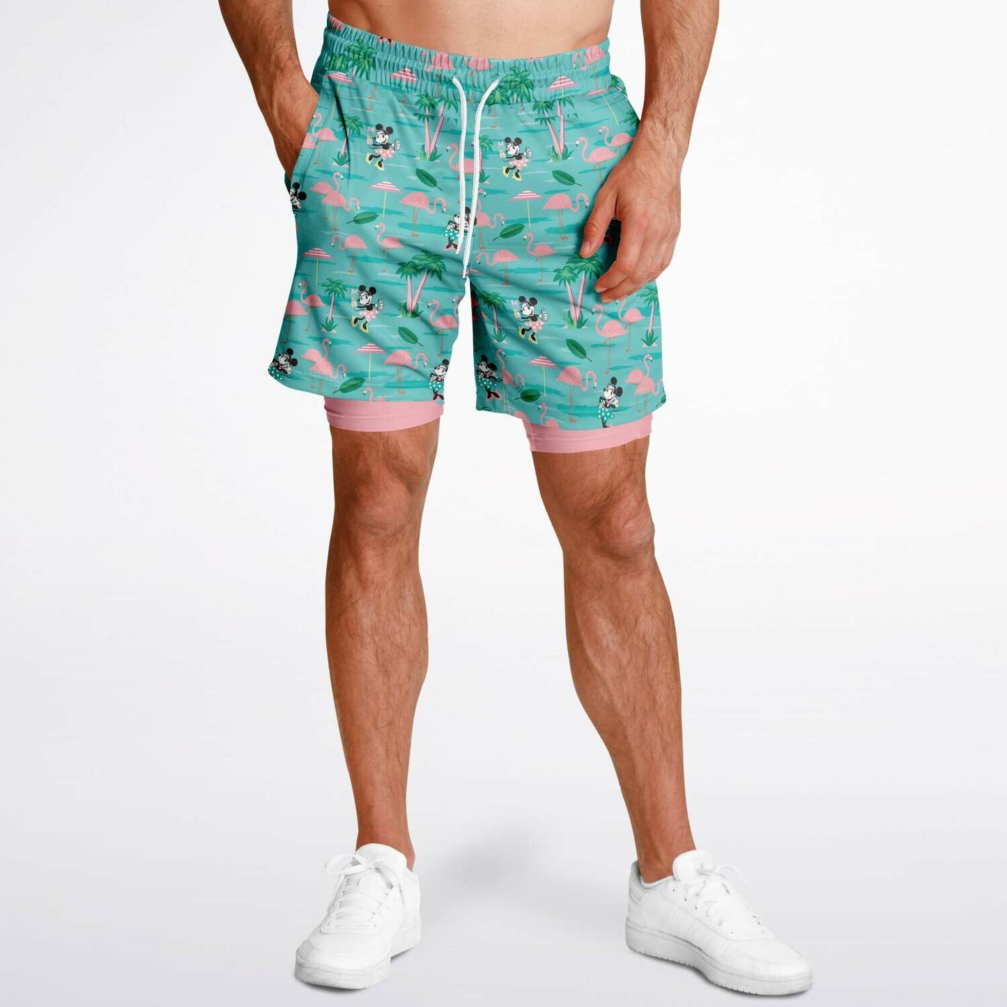 Flamingo Collection Men's Double Layer Pocket Shorts