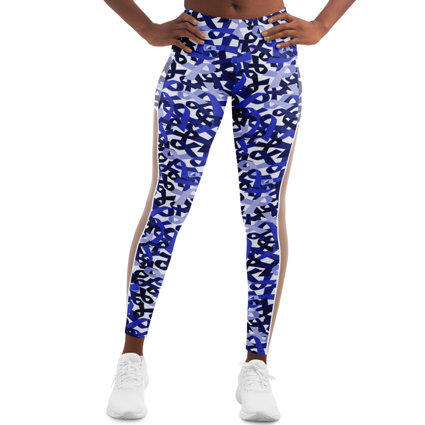 Blue Ribbon Mesh Pocket Legging