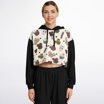 Snacks Cropped Hoodie