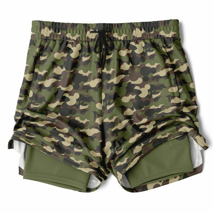 Camo Collection Men's Double Layer Shorts