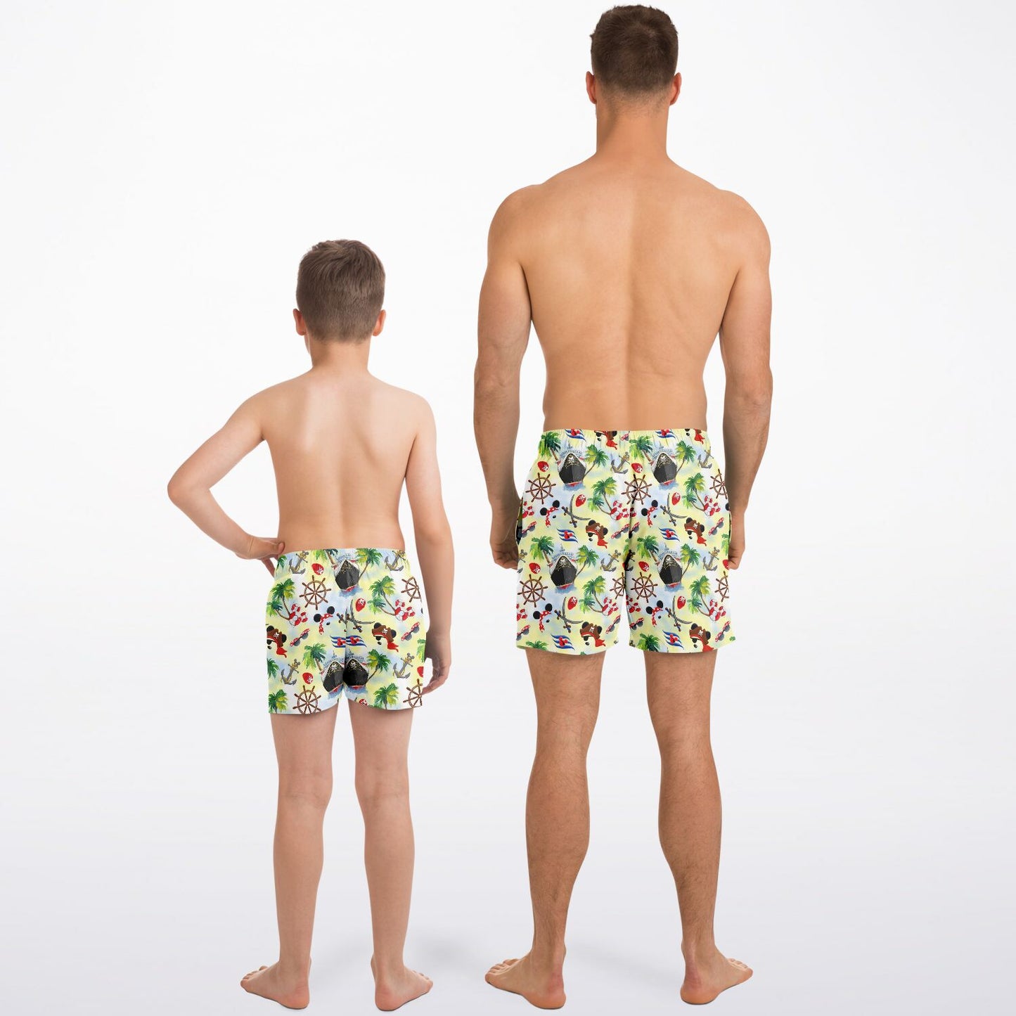 Father & Son Pirate Swim Trunks