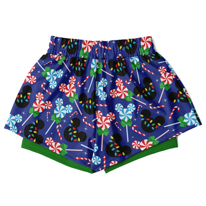 Peppermint Double Layer Pocket Shorts