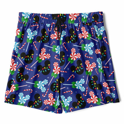 Peppermint Men's Double Layer Pocket Shorts