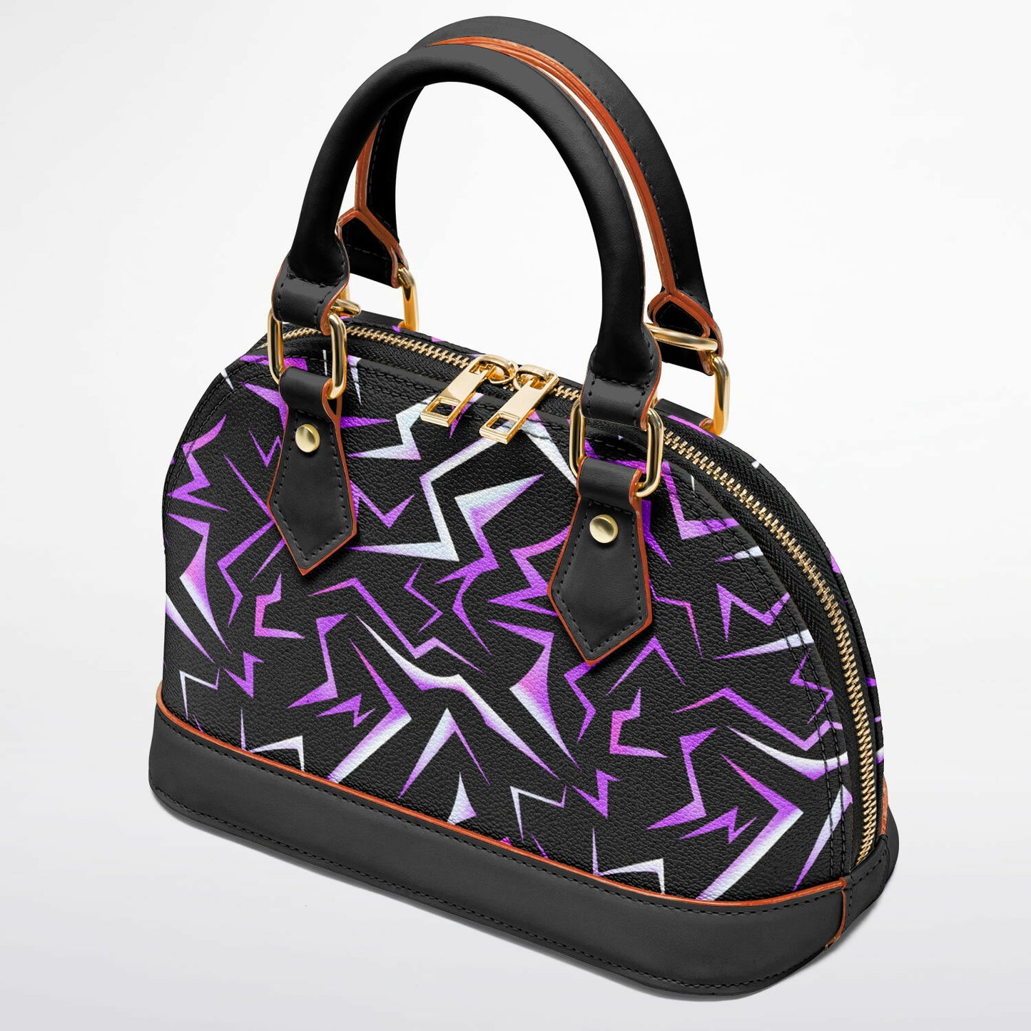Patterns Dome Satchel Handbag